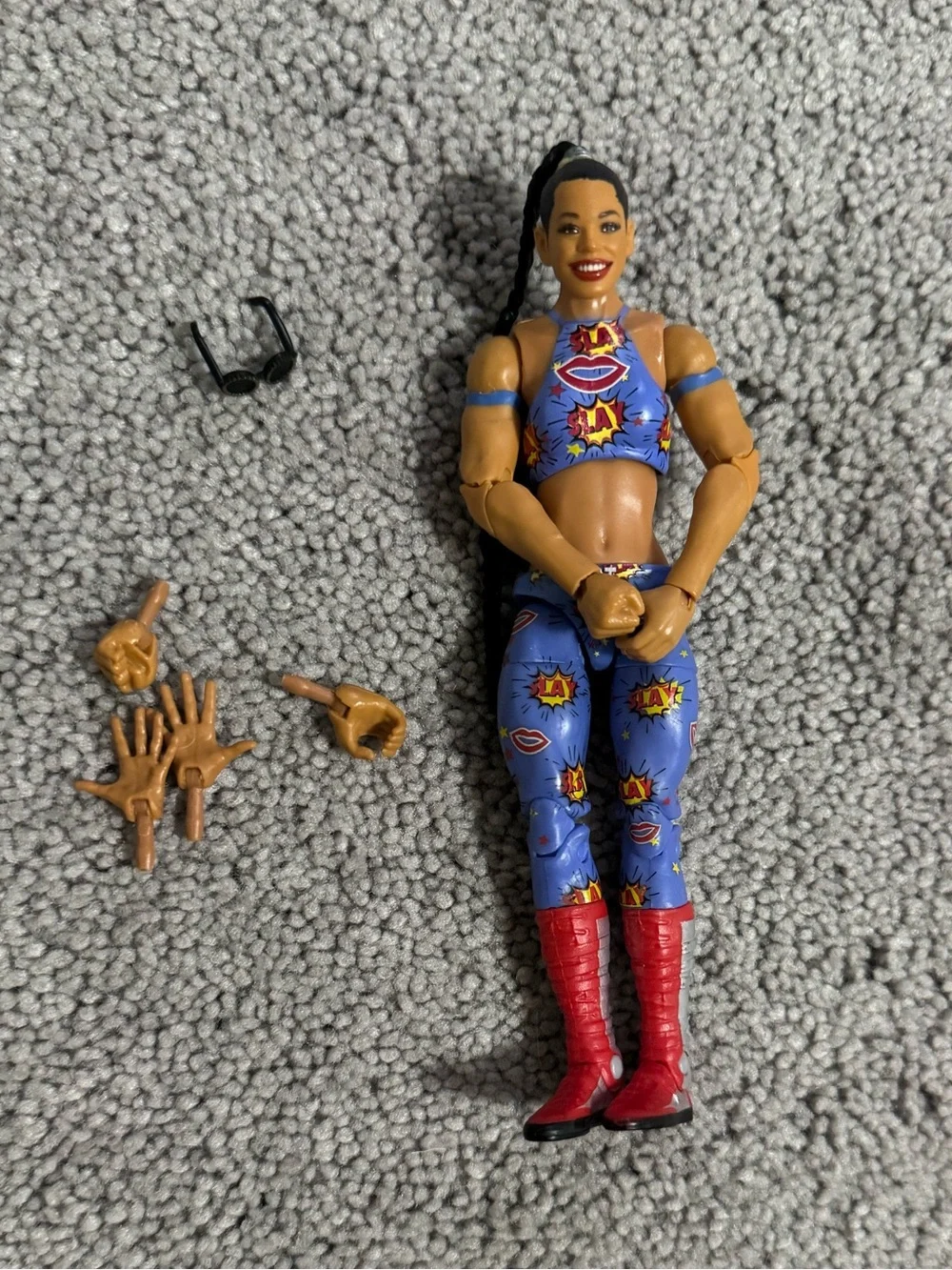 WWE Elite Edition Bianca Belair Female Action Figure with Red Boots
